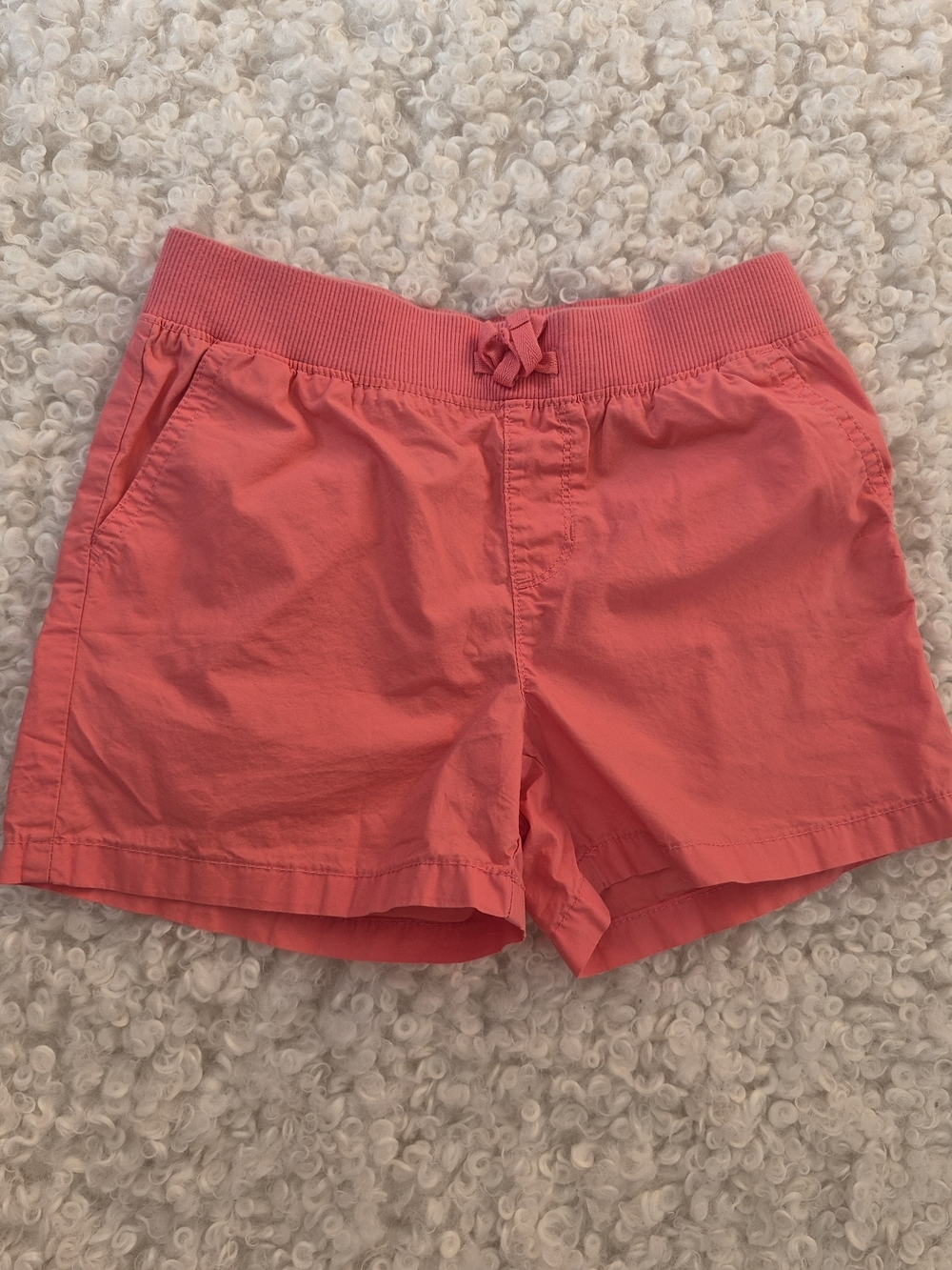 The Children's Place Girl Coral Pink Shorts Elastic Waist Casual 10